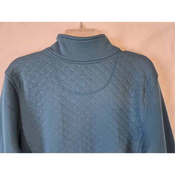 L.L.BEAN Womens Quilted *IN Deep Turquoise* Full Zip Up Jacket 2X Plus - Picture 11 of 12